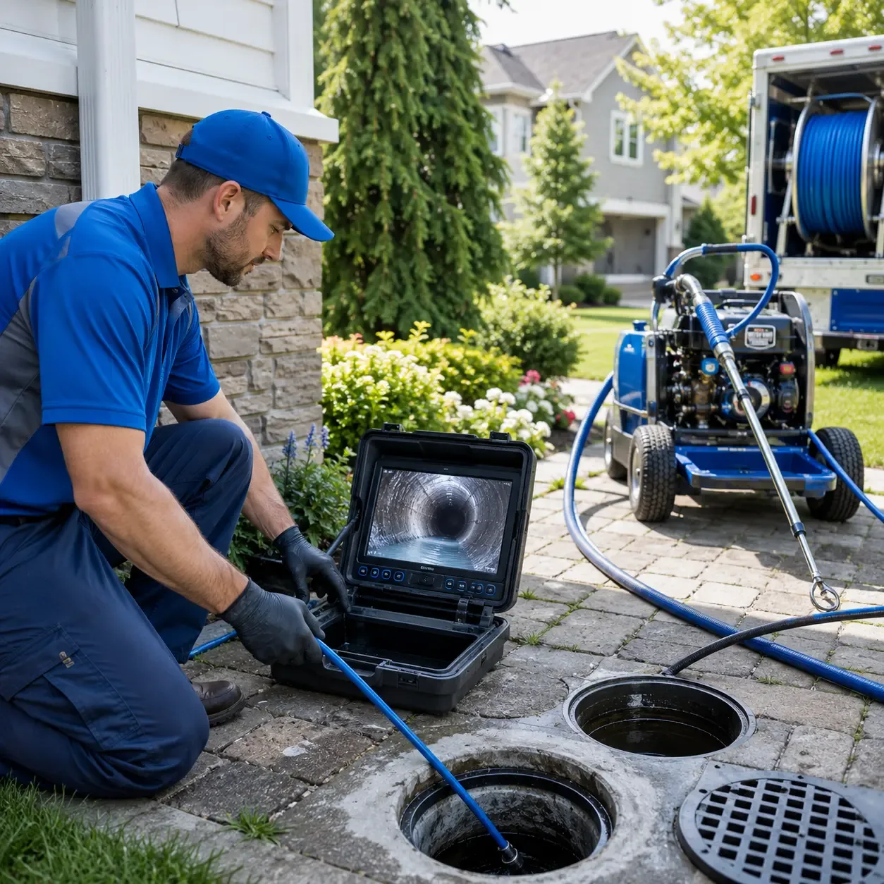 Outdoor drain cleaning professionals serving New Springfield, OH